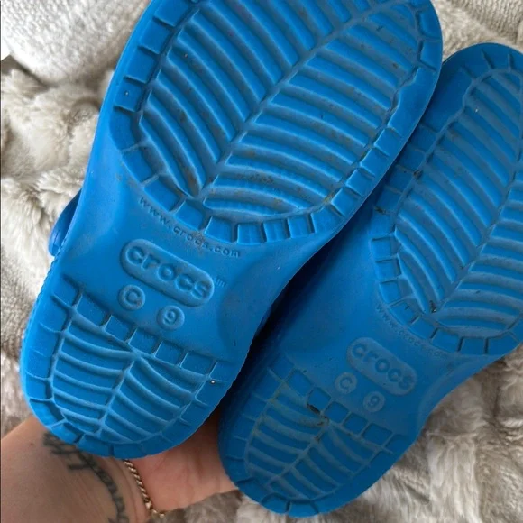 Crocs Kids Blue Clogs - Picture 2 of 2